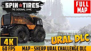 SpinTires (2014) - Full Walkthrough Map - SHERP Ural Challenge DLC - No Commentary (4K 60FPS)