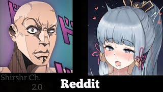 ANIME vs REDDIT (The Rock Reaction Meme) | GENSHIN IMPACT part 37