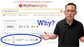 I want a simple life, but WolframAlpha doesn't allow it!