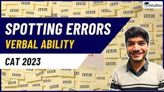 Spotting Errors | Verbal Aptitude for MBA | CAT Preparation 2024