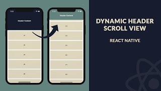 Dynamic Header Scroll View  - React Native | Speed Code Tutorial #reactnative