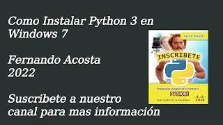 Como Instalar Python en Windows 7 (2022)