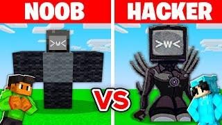 NOOB vs HACKER: I Cheated in a TV WOMAN Build Challenge!