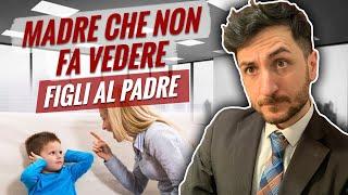 La madre che non fa vedere i figli al padre commette un reato?