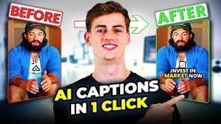 How To Add Captions like Alex Hormozi with 1 click | NEW AI Auto Captions Tool