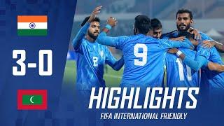 India 3-0 Maldives | FIFA International Friendly | Highlights