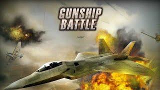 Gunship battle f22 Raptor completing mission