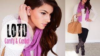 LOTD: Comfy Casual  Makeup, Hair & Outfit | Kayleigh Noelle