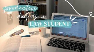 PRODUCTIVE DAY AS A LAW STUDENT | stuff's getting real.. let's get things done! 