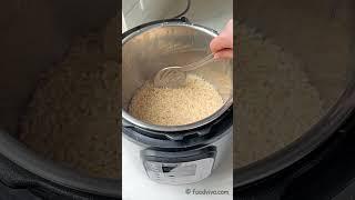 Cook Brown Rice in Instant Pot - Steamed Brown Rice in Instant Pot