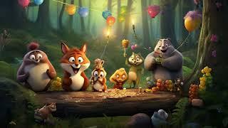  The Moonlit Forest Fiesta - A Rhymed Bedtime Story for Kids