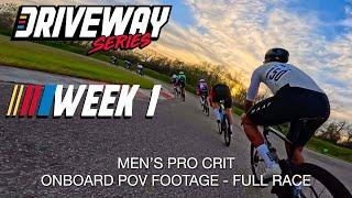 Driveway Season Opener Men's Pro Crit // POV Onboard Full Race