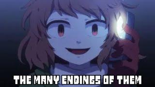 Storyshift Chara many Endings (Teach Tale Undertale animation Canon vs Fandom)