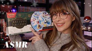 ASMR ️ Pokémon TCG Advent Calendar! Late Night Card Opening on a Cozy Winter Evening!