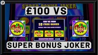 £100 Vs SUPER BONUS JOKER! | £500 Jackpot Slot | Inspired Gaming