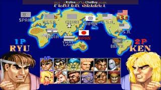 Fightcade  Street Fighter 2: Hyper Fighting  RizOne  Vs ChoiBoy 