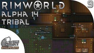 Rimworld Alpha 14 Tribal | Surviving the Winter in Our Mountain Base and Trading | Part 9 | Gameplay