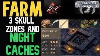 3 SKULL ZONE & NIGHT CACHE GUIDE - Grim Soul 2.2.1