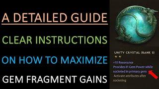 UNLOCK YOUR GEM FRAGMENTS NOW! - A step by step detailed tutorial on how to utilize the new system!