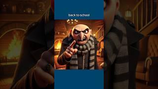 Gru Threatens to Angnes and Send Her to School.. #shorts #memes