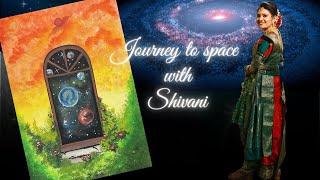 How to use poster paints and colours to create a space painting!