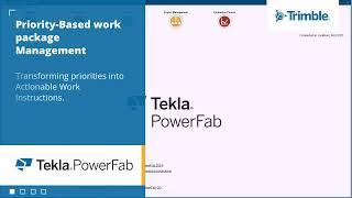 Priority Based Work Package Management in Tekla PowerFab 2024i