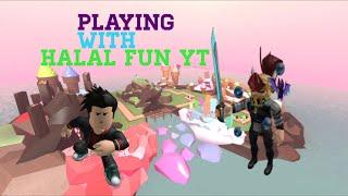 Playing with @hayal fun yt (tower defence simulater)