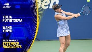 Yulia Putintseva vs. Wang Xinyu Extended Highlights | 2024 US Open Round 2