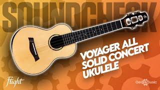 SOUNDCHECK Flight Voyager All Solid Concert Ukulele | Gear4music Guitars