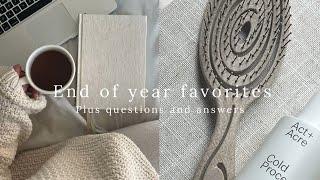 End Of Year Favorites As A Minimalist + Small Q&A