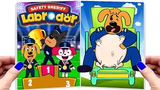 [ Paper DIY ]️Making Quiet Book Sheriff Labrador | Police Sheriff Labrador Sports Day