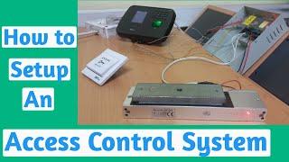 How to setup zkteco mb460 access control system