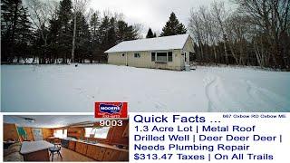 Cheap Priced Maine Homes | 667 Oxbow RD Oxbow ME | #Maine Real Estate MOOERS REALTY 9003