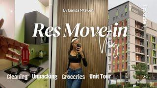 Uni/Res move-in vlog: Room tour | Cleaning | Groceries | Organising | University of Pretoria | AOW