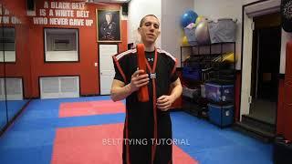 Belt Tying Tutorial | Dragon Kim’s Karate USA - Manor Road | www.DKKarateUSA.com