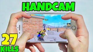 27 KILLS!! 6x NO RECOIL | iPhone 8 PLUS PUBG HANDCAM GAMEPLAY