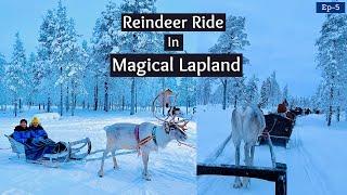 Reindeer Sleigh Ride In Magical Lapland | Finland Travel Vlog | Desi Couple On The Go | Hindi Vlog