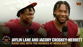MEDIA DAY w/ Commanders Rookies Jacory Croskey-Merritt and Jaylin Lane | RHWTR | NFL