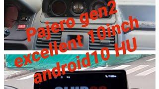 Pajero Gen2 trinometer deleted/ Replaced with 10inch Android 10 Full Touch screen