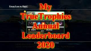 KingSuperOne Positions in TrueTrophies Annual Leaderboard 2020