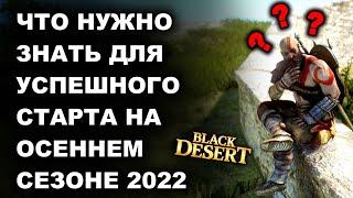 Это НУЖНО ЗНАТЬ, перед СТАРТОМ НА СЕЗОНЕ в БДО (BDO-Black Desert)