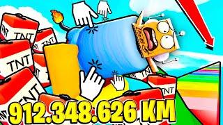 ВЫЛЕТЕЛ ИЗ ПУШКИ НА 912.348.626 КМ TNT ЧЕЛЛЕНДЖ РОБЛОКС НУБ И ПРО ВИДЕО ROBLOX Human Cannon