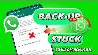 WhatsApp chat backup loading/stuck while uploading to google drive | WhatsApp backup not working