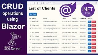 CRUD Operations using Blazor Web Assembly - ASP.NET Web API - Entity Framewrok and SQL Server