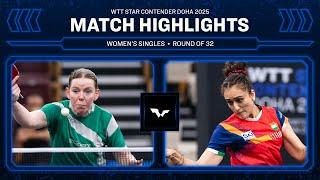 Britt Eerland vs Manika Batra | WS R32 | WTT Star Contender Doha 2025