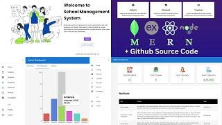 School Management System - MERN Stack, Admin, Student, Teacher, ReactJS, Nodejs with Source Code