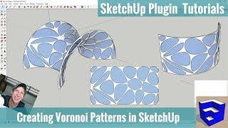 Modeling with Voronoi Patterns in SketchUp With Shape Bender and Radial Bend