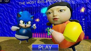 SQUID GAME SEASON 2 VS SONIC THE HEDGEHOG 3 BARRY'S PRISON RUN! (OBBY) #roblox #scaryobby