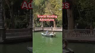 Tourist summer boating series 09 | enjoying the summer in Sevilla #boating #plazadeespaña  #shorts