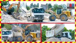 CAT 966M XE, Mercedes Truck - Demolition Site, Stuttgart, 2024. #caterpillar #loader